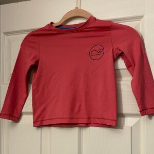 Vineyard Vines perfoemance Red Long Sleeve Kids Tee